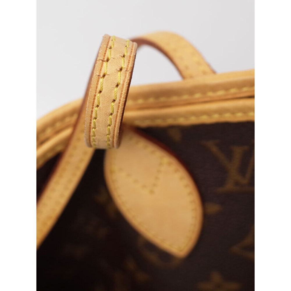 Louis Vuitton Tote Neverfull Brown Monogram Leather Bag - Picture 4 of 8